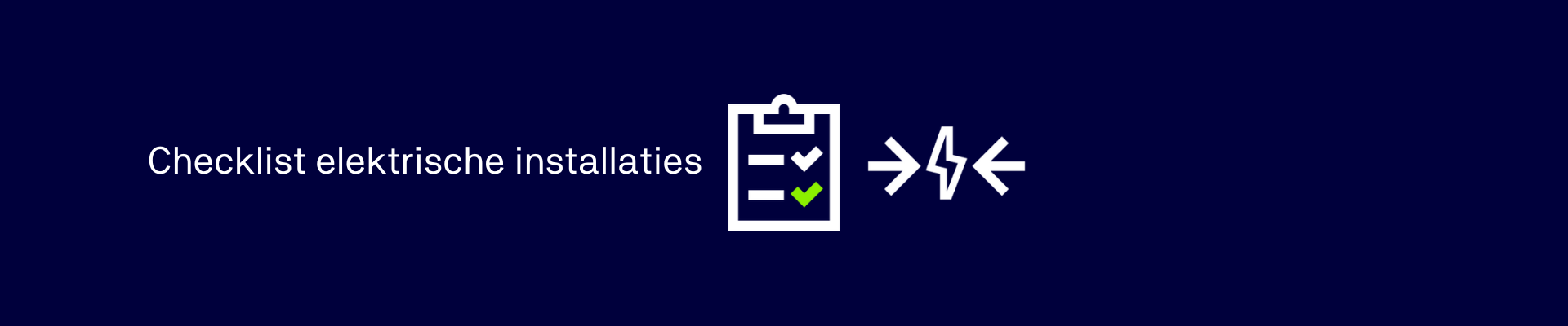 Checklist elektrische installaties
