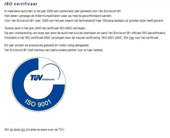 Certificaat promoten